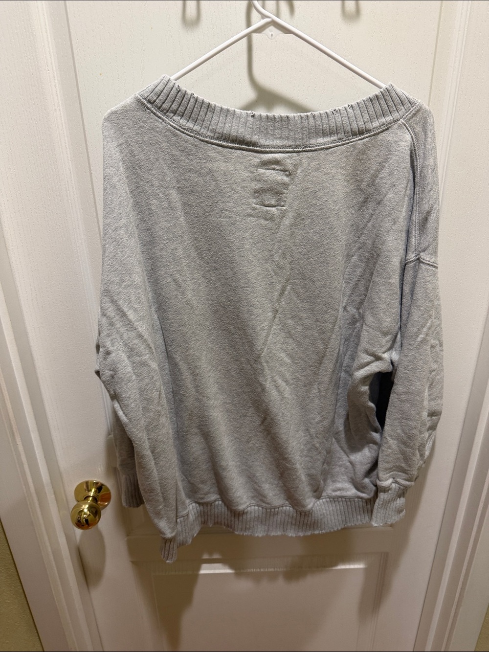 aerie Heather Gray V-Neck Sweater - Picture 6 of 6